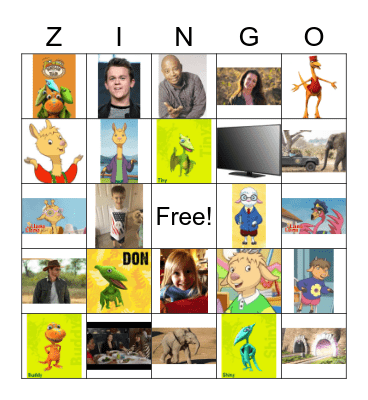ZINGO! - 1 Bingo Card