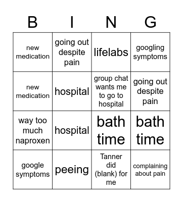 iver is dying Bingo Card