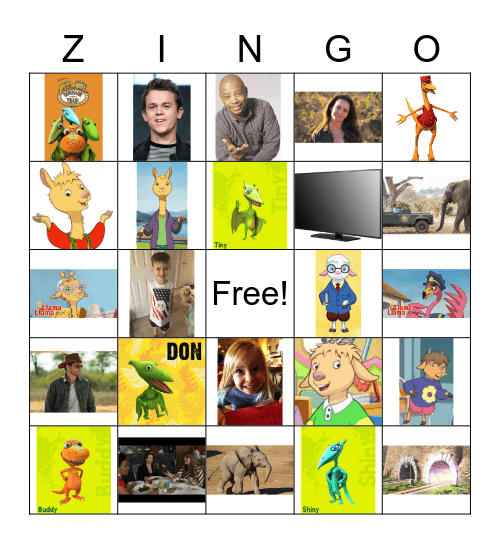 ZINGO! - 2 Bingo Card