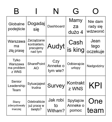 Marcin na callach Bingo Card