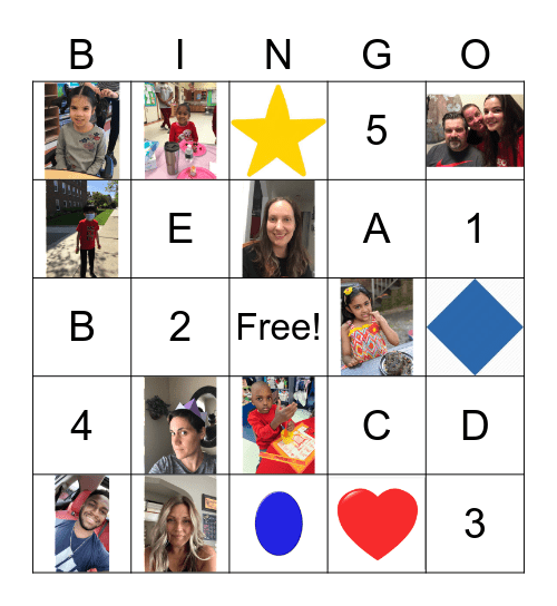 Room 2 Bingo Card