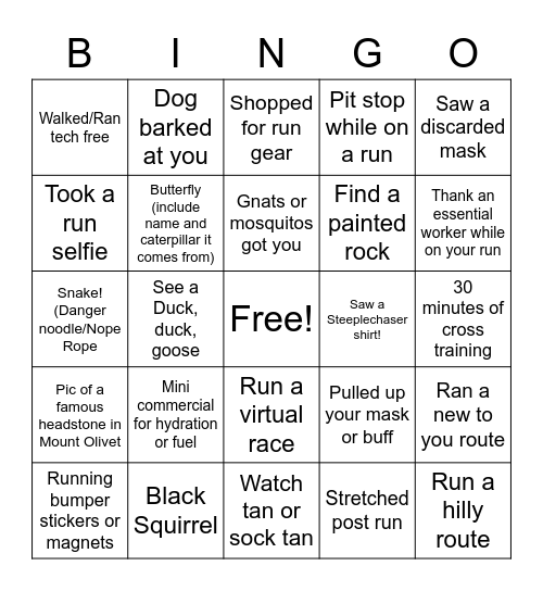 Virtual Bingo Card