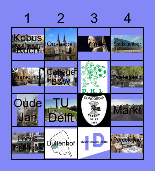 Delft Bingo Card