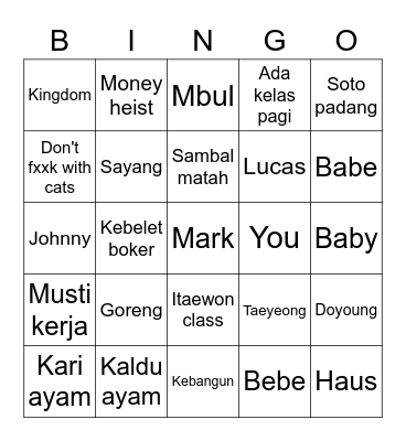 YUGYEOMLMT Bingo Card