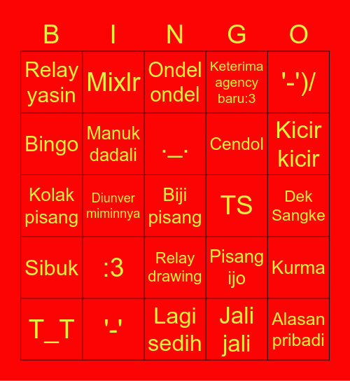 punya jihyo Bingo Card