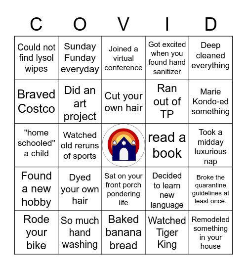 COVID Bingo Card