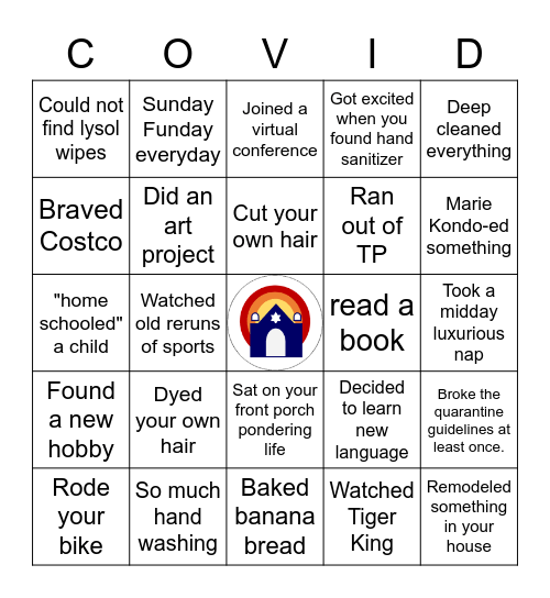 COVID Bingo Card