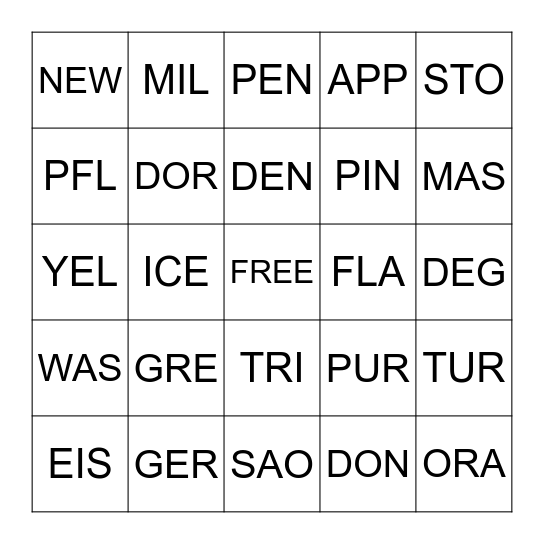 Pridepages Trivia Bingo Card