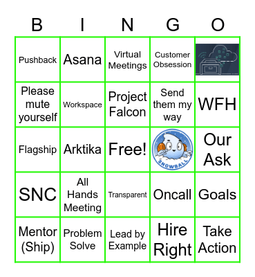 6/26/20: SnowX Friday Social/Unwinder Bingo Card