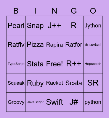 DCIC Bingo Fun Bingo Card