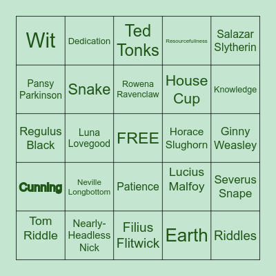 FFS BINGO Card
