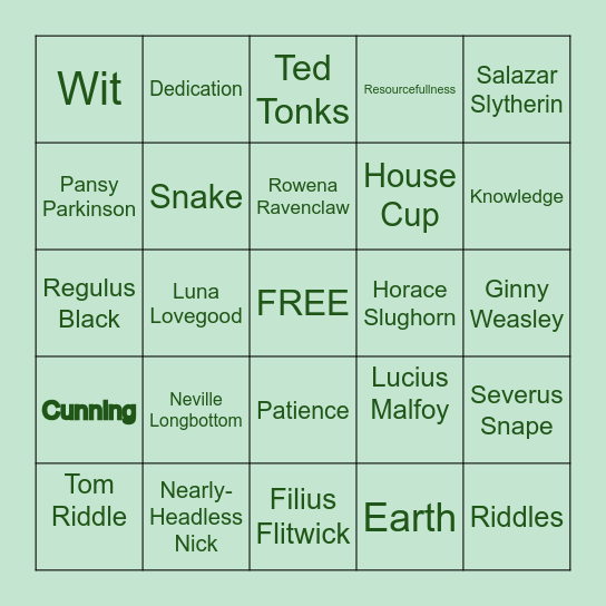 FFS BINGO Card