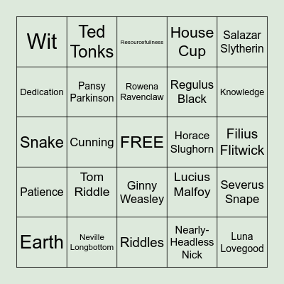 FFS BINGO Card