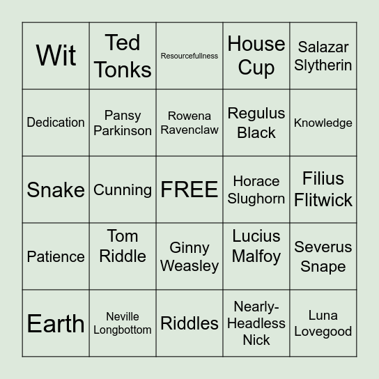 FFS BINGO Card