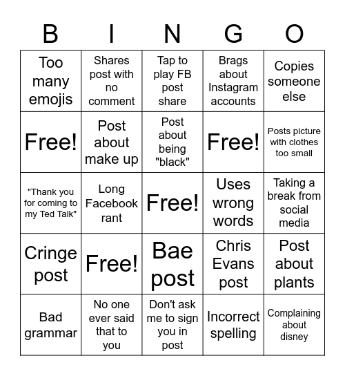 Brittany Bingo Bash! Bingo Card