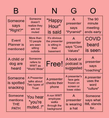 6.25.20 IML Bingo Card