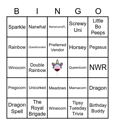 Magical Terms Lingo Bingo Card