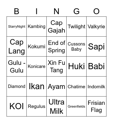 Bingo nya Yuqi Bingo Card