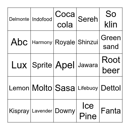 Nadalika Bingo Card