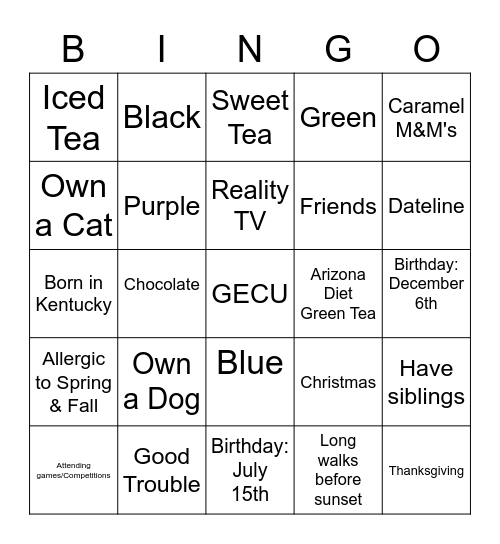 Systems BINGO! Bingo Card