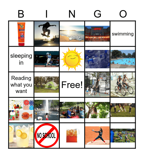 SUMMER! Bingo Card