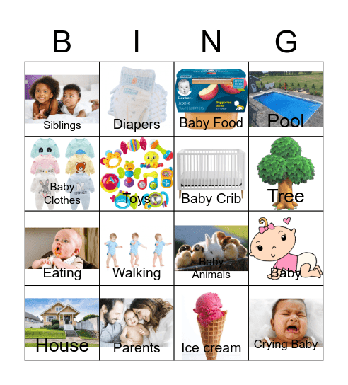 Class B Bingo Card