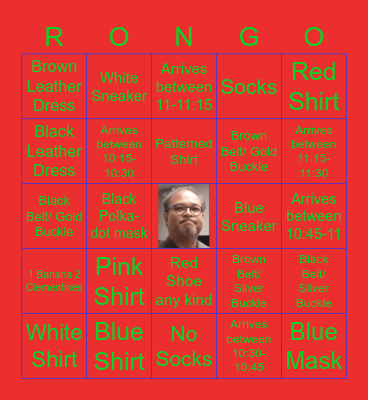 RONGO Bingo Card