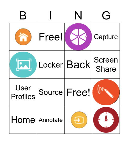 Unified Menu Bingo Card