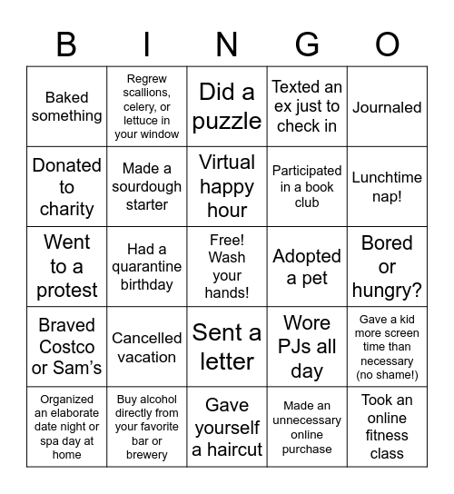Untitled Bing Bingo Card