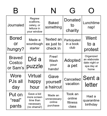 Untitled Bing Bingo Card