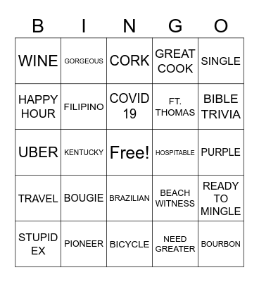IVANA'S GREAT ADVENTURE Bingo Card