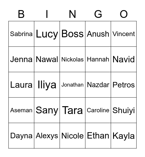 7 Van der Veen BINGO Card