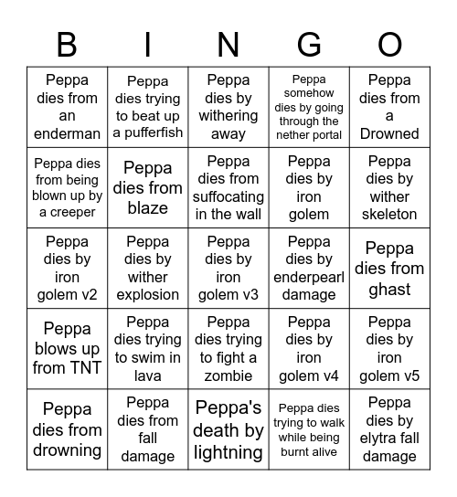 신 개 Bingo Card