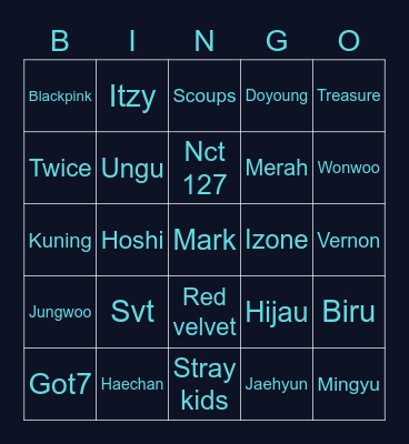 Kim Junkyu! Bingo Card