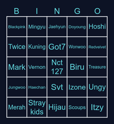 Kim Junkyu! Bingo Card