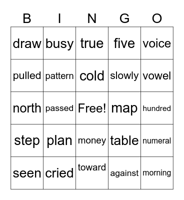 Andrew's Bingo Card, 6/26/20 Bingo Card