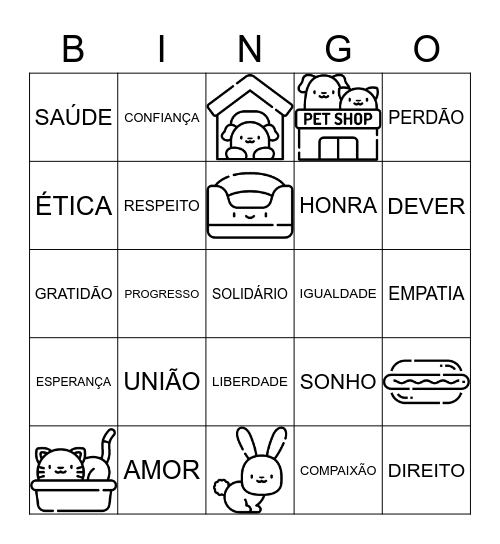 Oh My Bingo! Bingo Card