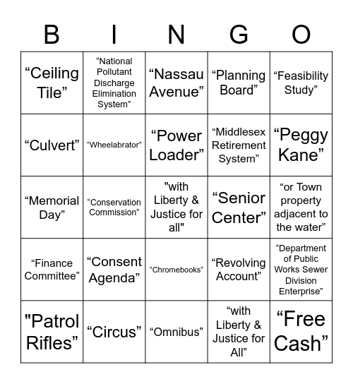 Wilmington Apple Bingo Card