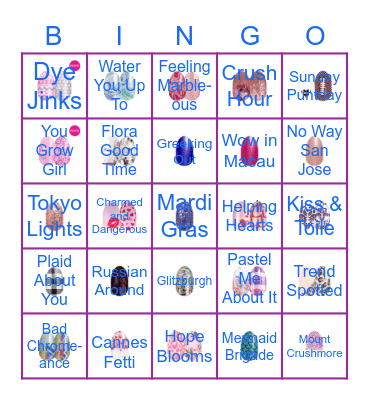 Color Street BINGO Card