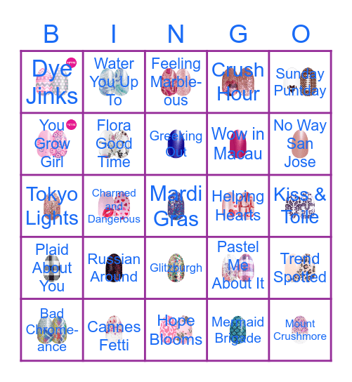 Color Street BINGO Card