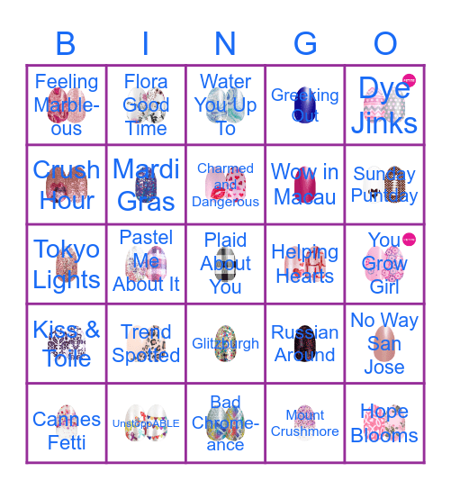 Color Street BINGO Card