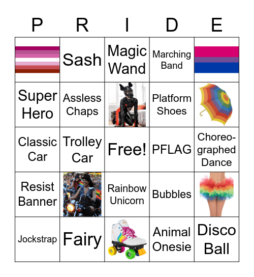 Pride 2019 Bingo Card