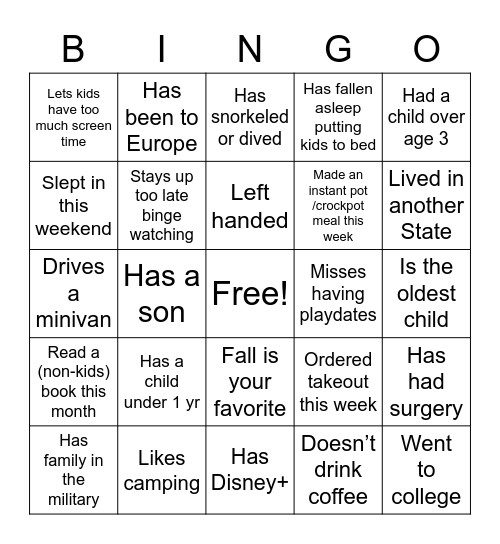 Bingo Card