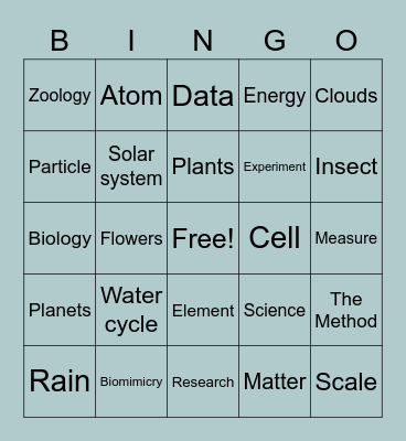 STEM: Science Bingo Card