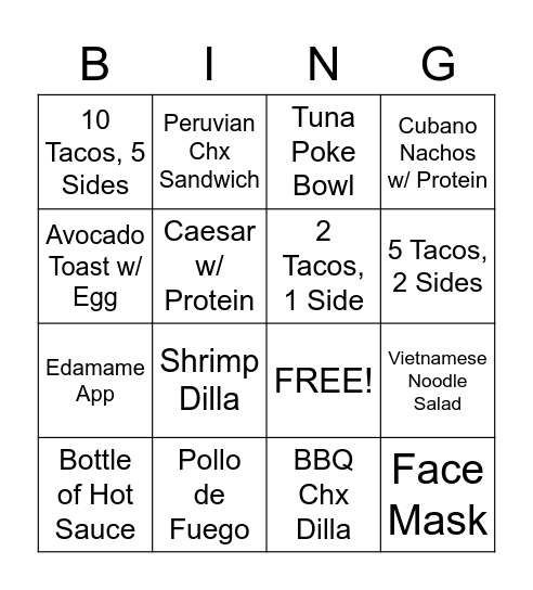 Publico Host BINGO! Bingo Card