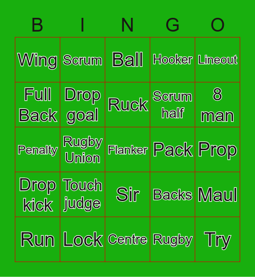 Bingeo Bingo Card