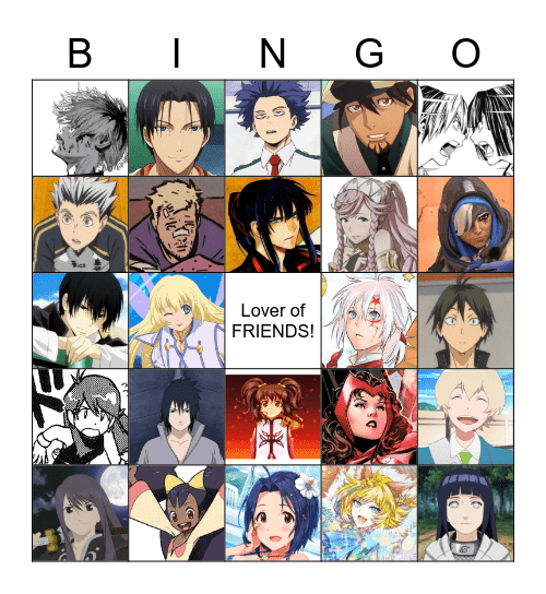 Alma's Chaotic Favs Bingo Card
