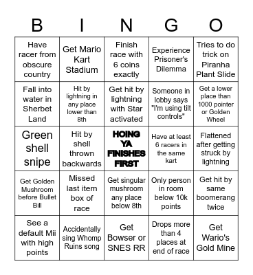 MKT8 BINGO Card