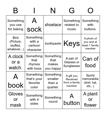 FIND... Bingo Card