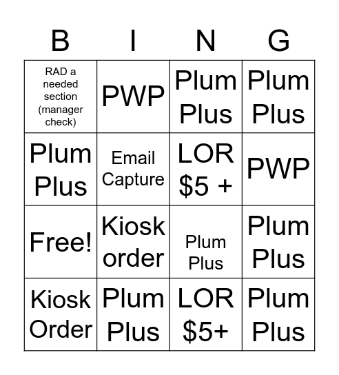 National BINGO day at Indigo Cross Bingo Card